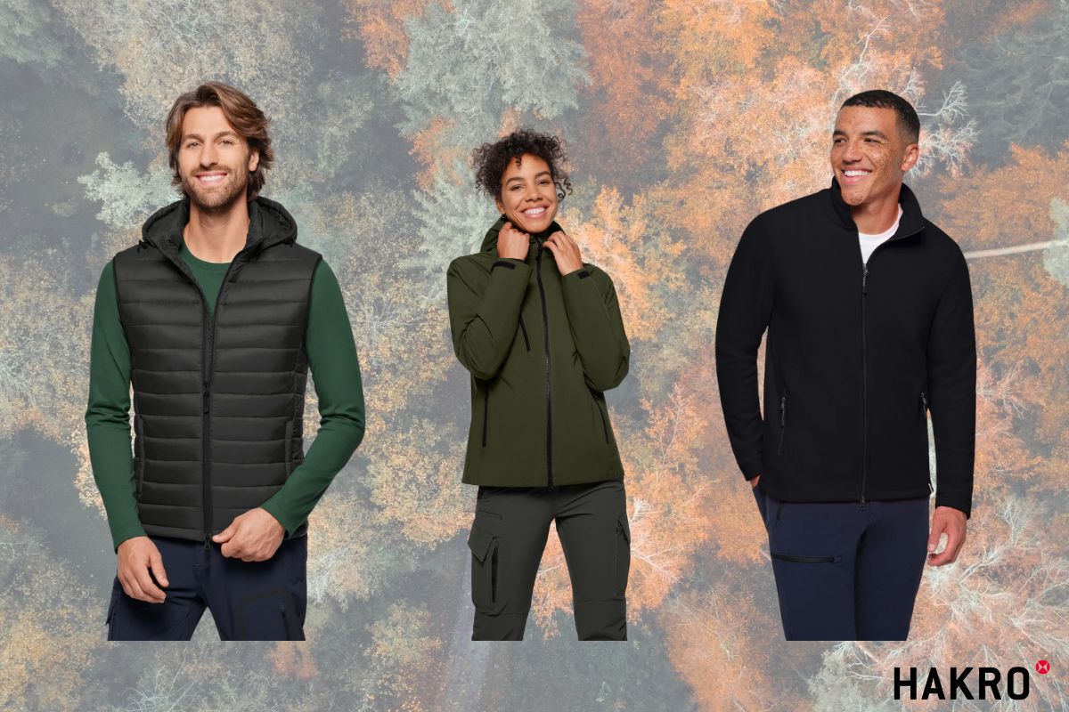 Firmenbekleidung für Herbst und Winter: funktional und individuell veredelt